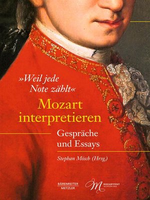 cover image of "Weil jede Note zählt". Mozart interpretieren
